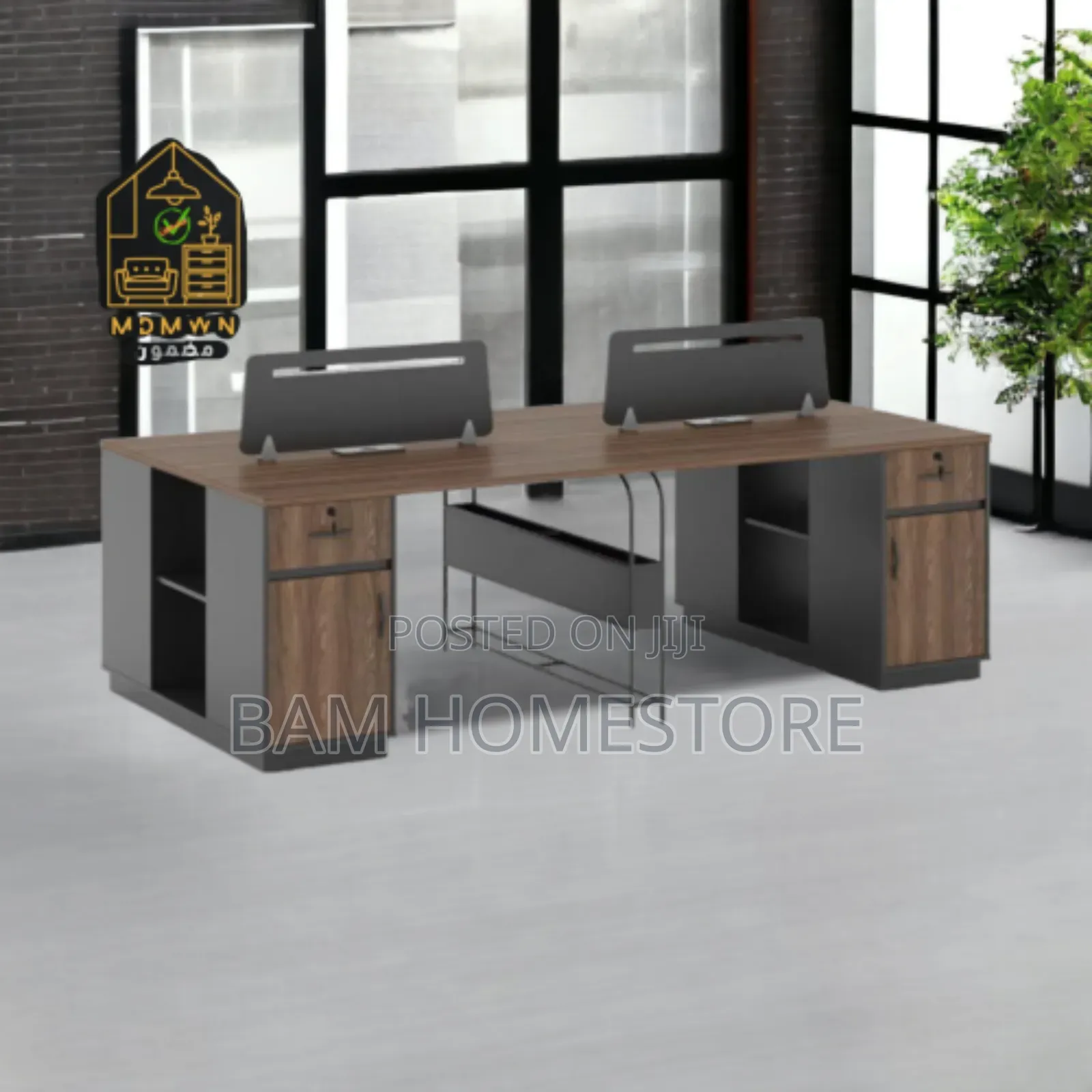 Classic Elegant Office Table for 4 Staffs