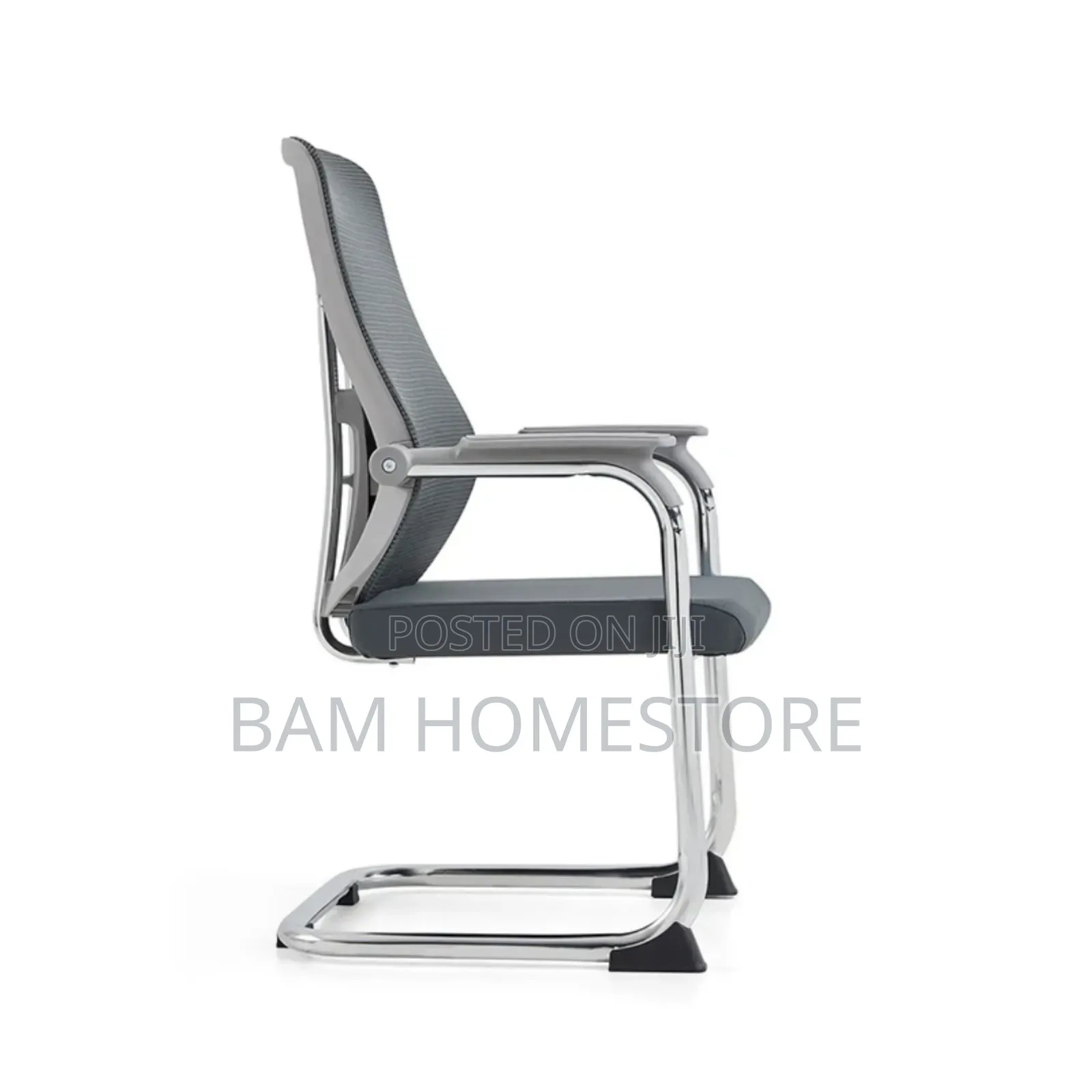 Metal Frame Office Chair With Armrest
