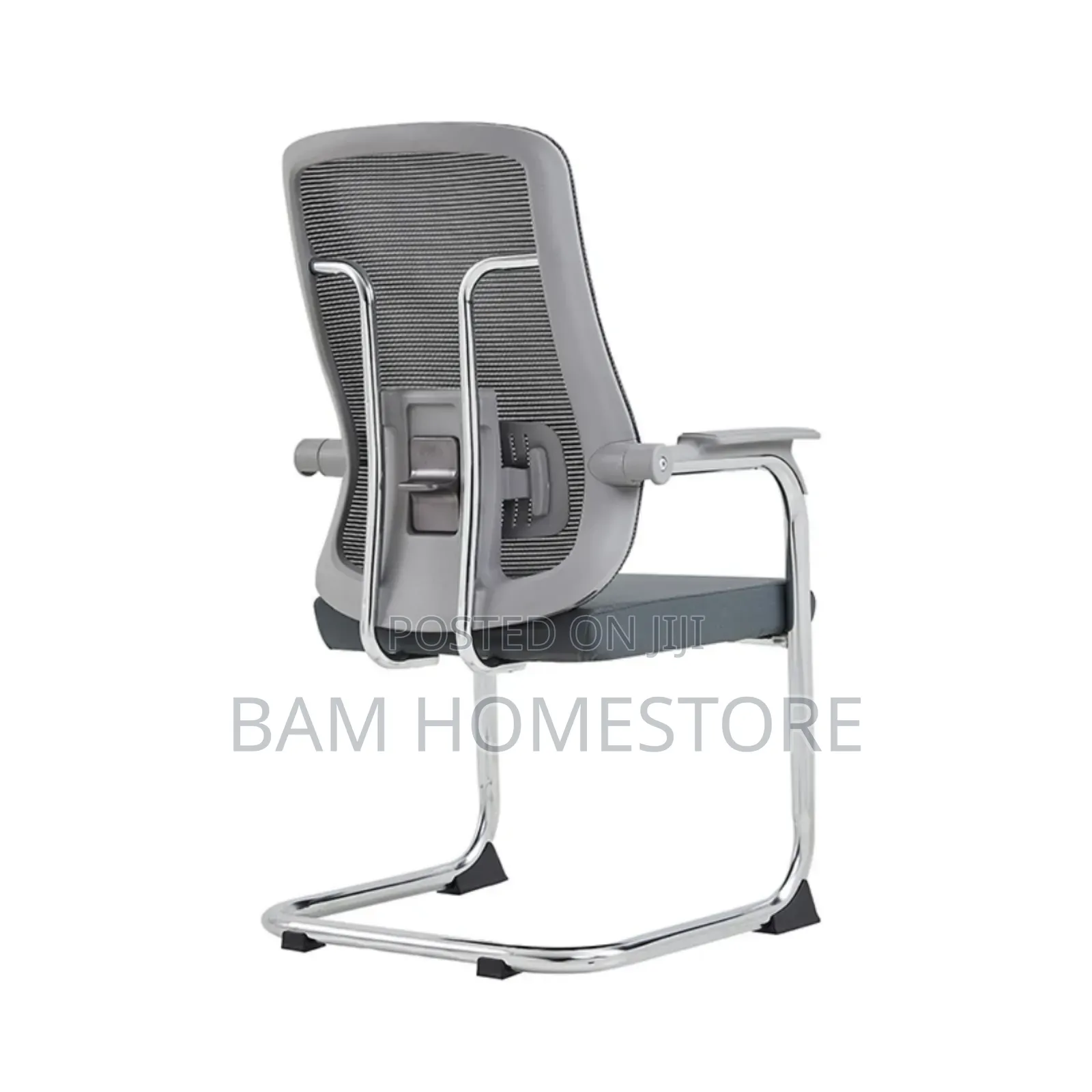 Metal Frame Office Chair With Armrest
