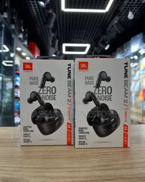 JBL Tune Beam 2 True Wireless Noise Cancelling Earbuds - Black