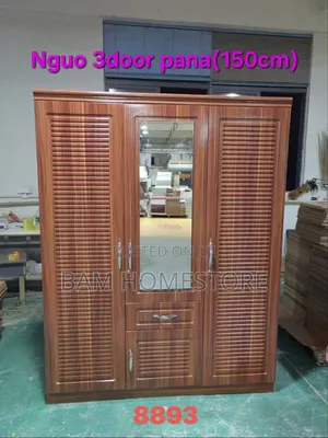 Imported Wadrobes Kabati Ya Nguo 150 Cm (Milango Mitatu)