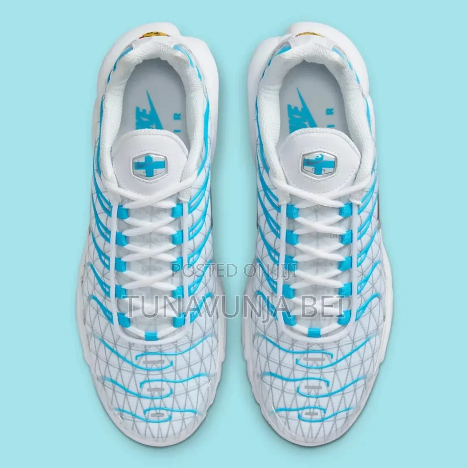 White Blue Nike Airmax Plus