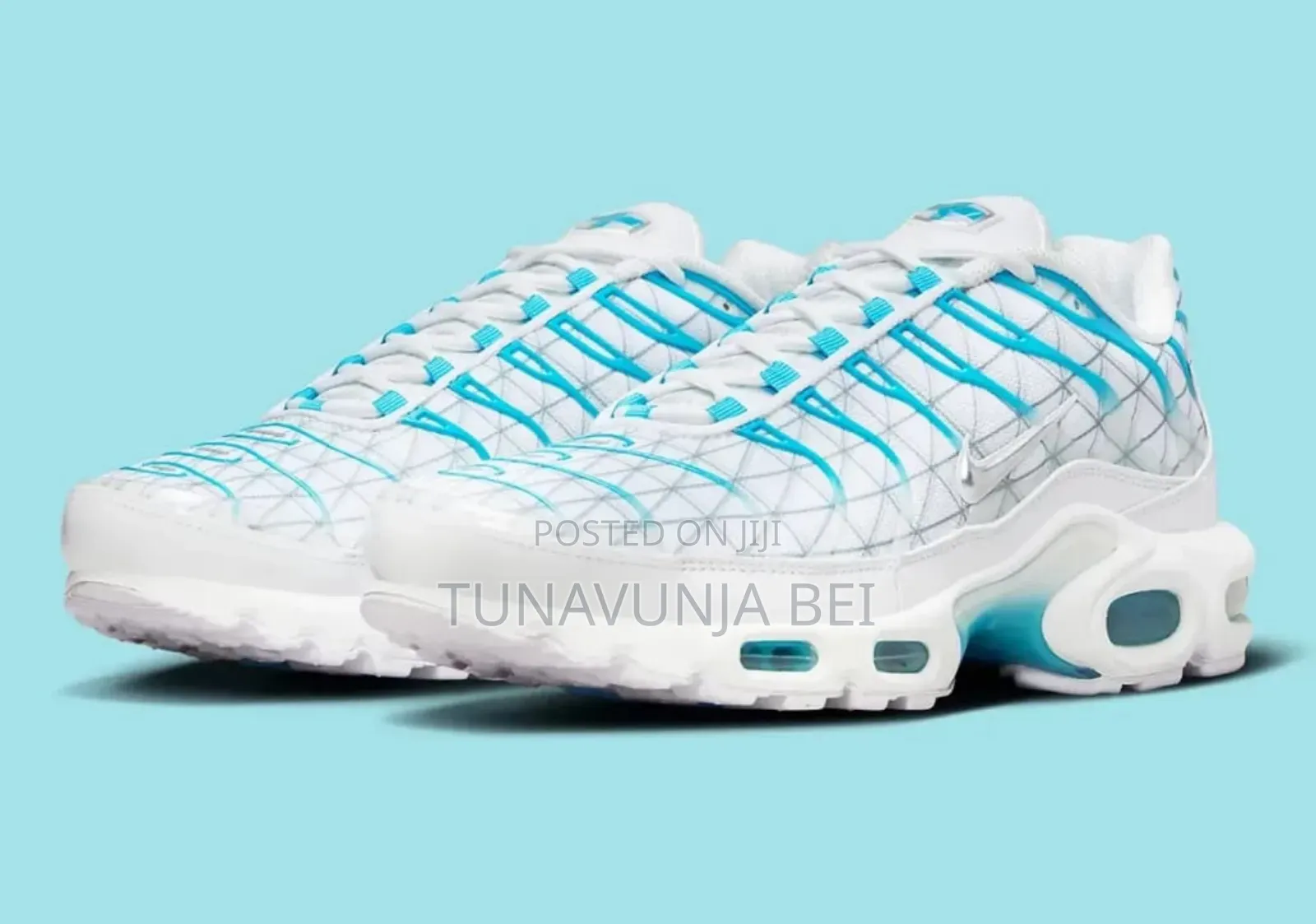 White Blue Nike Airmax Plus