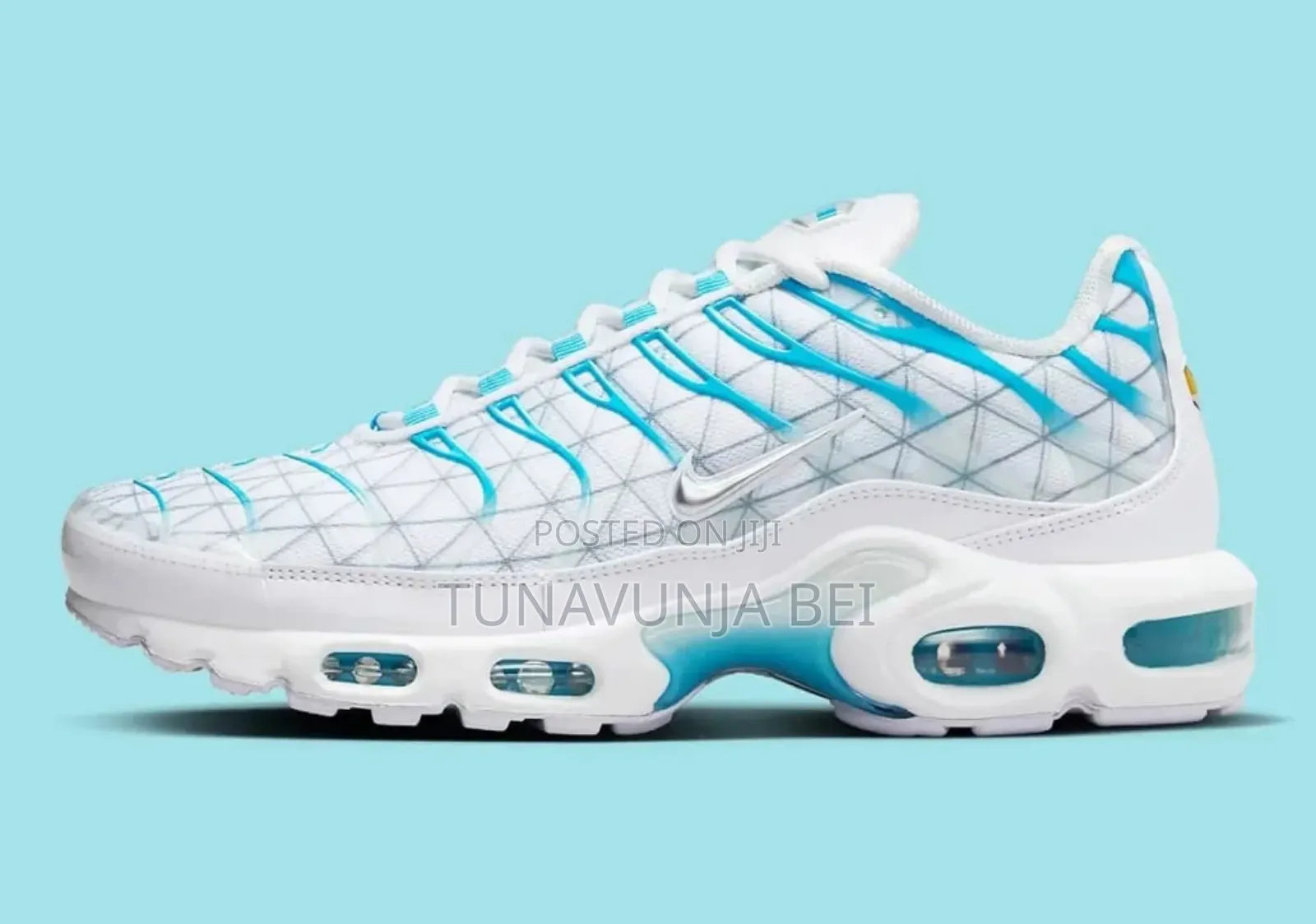 White Blue Nike Airmax Plus
