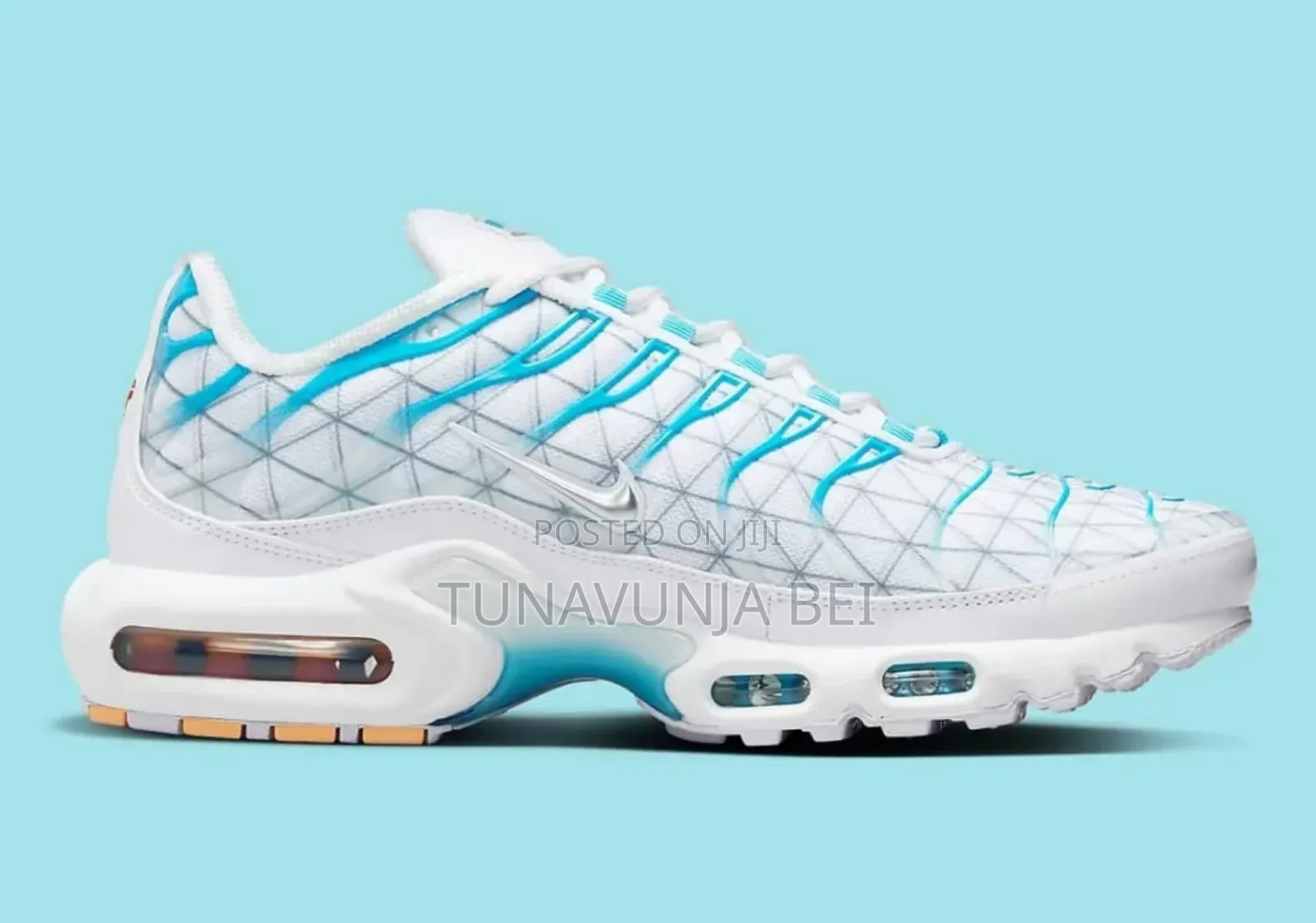 White Blue Nike Airmax Plus