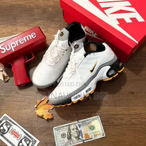 White Yellow Nike Airmax  Plus