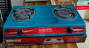 Globalstar Double Burner Gas Stove Stainless Steel