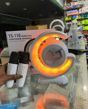 Ys-110 Wireless Lightshow Speaker With 2 Wireless Microphone