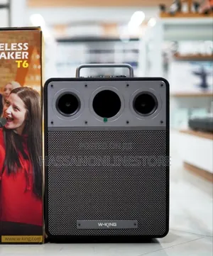W King T6 Karaoke Wireless Speaker With 2 Microphones