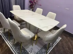 Marble Restaurant and Home Dining Table 6 Seater