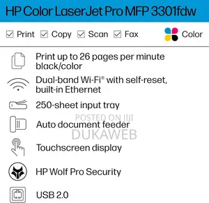 Hp Color Laserjet Mfp 3301 Fdw