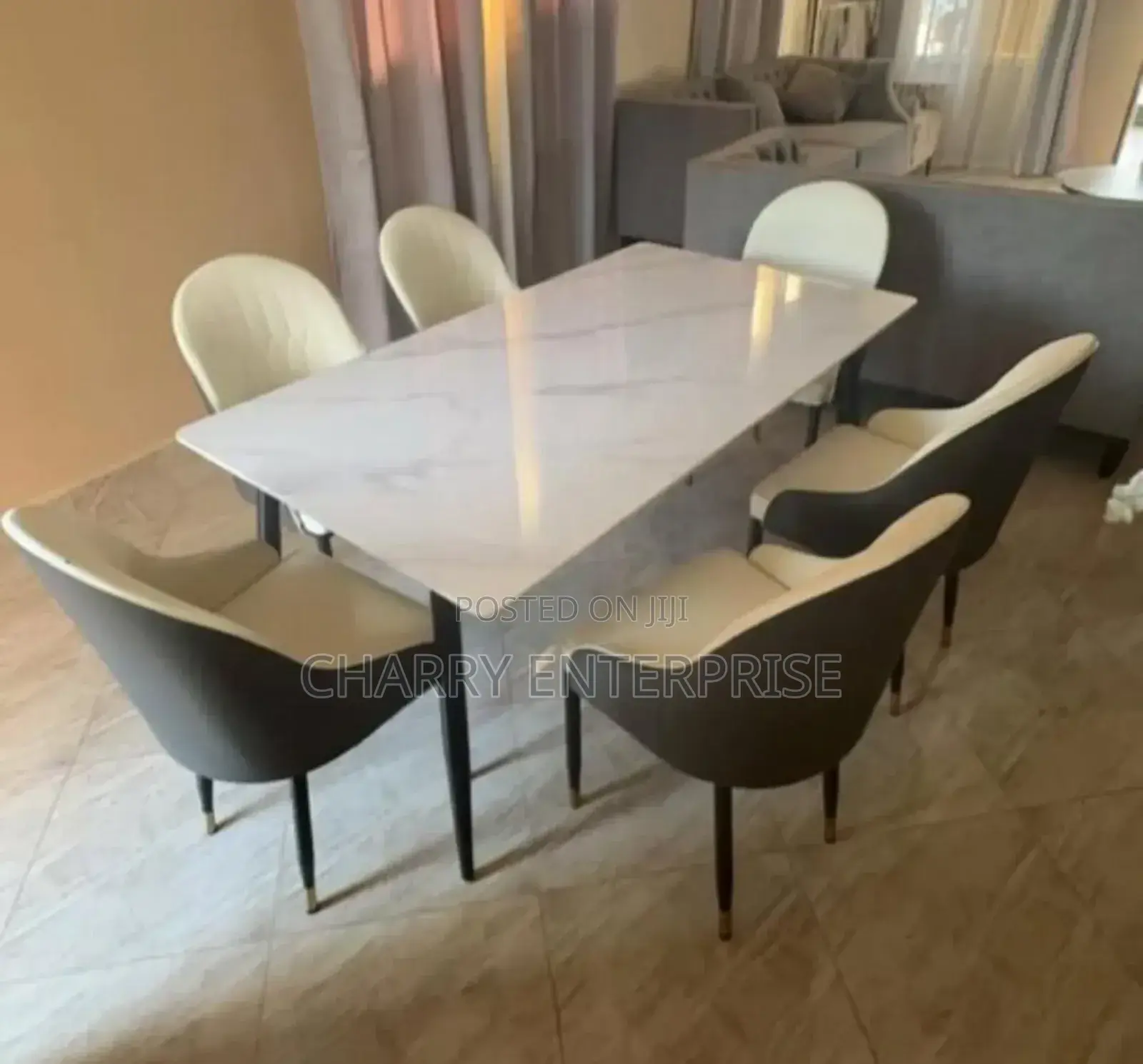 Marble Restaurant and Home Dining Table 6 Seater