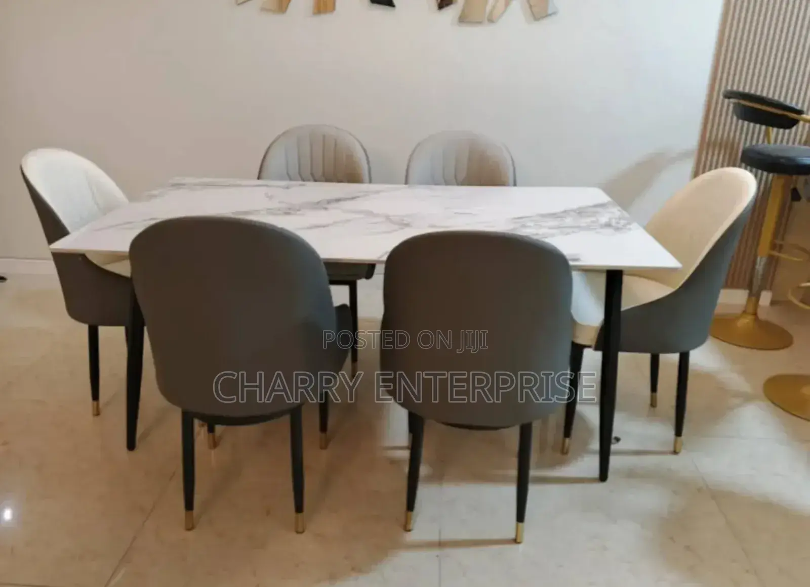 Marble Restaurant and Home Dining Table 6 Seater