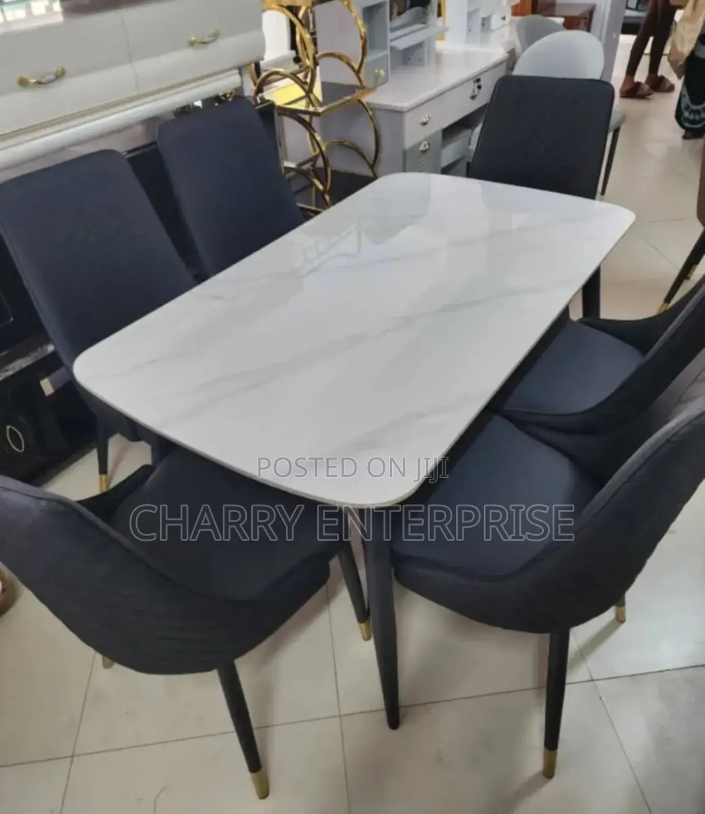 Marble Restaurant and Home Dining Table 6 Seater