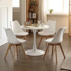 Round Table With 4 Chairs Set