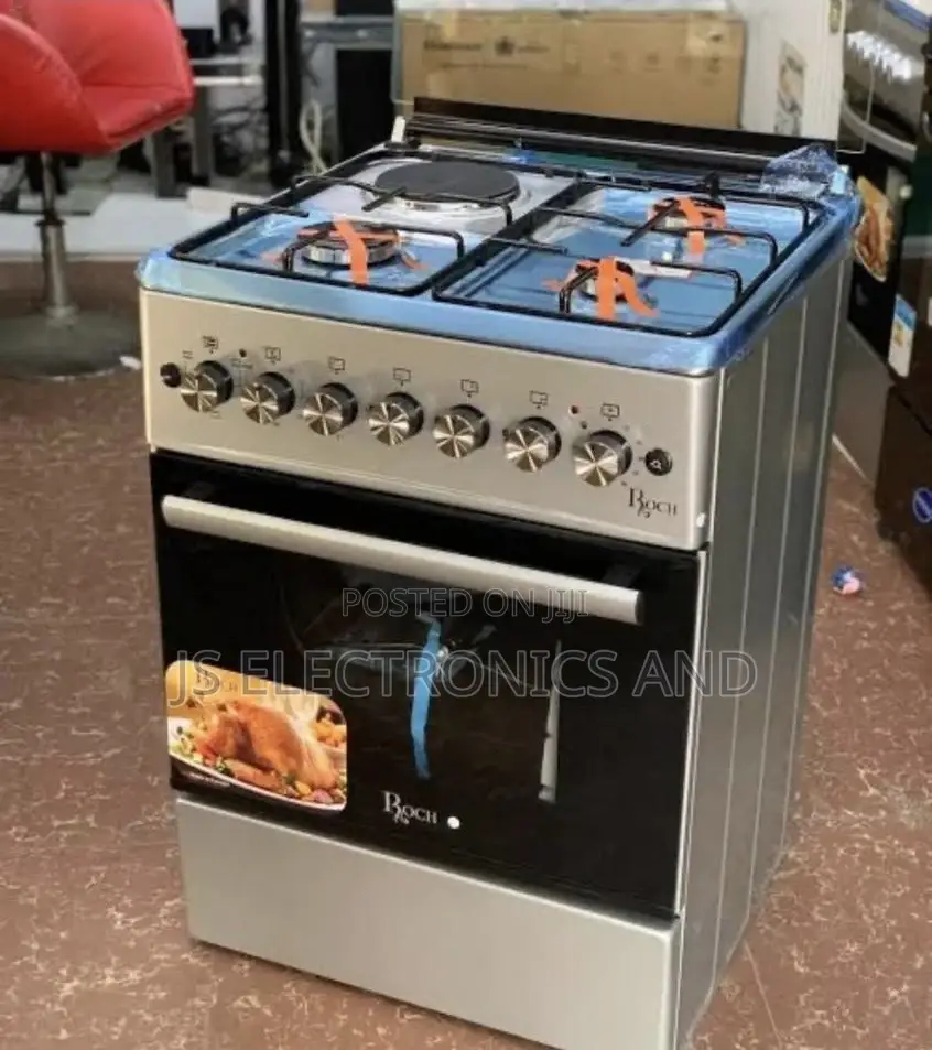 Roch Jiko La Kisasa 60x60cm Plate3gas,1umeme Na Oven Imara