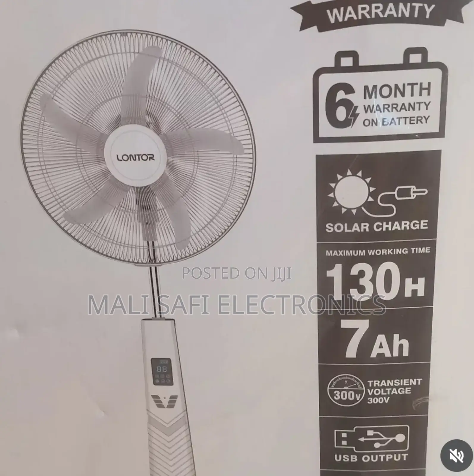 Rechargebleb Standing Fan