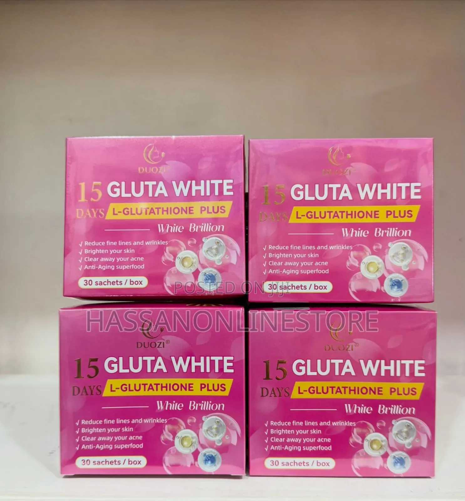 Douzi 15 Days Gluta White L-Glutathione Plus 30 Sachet