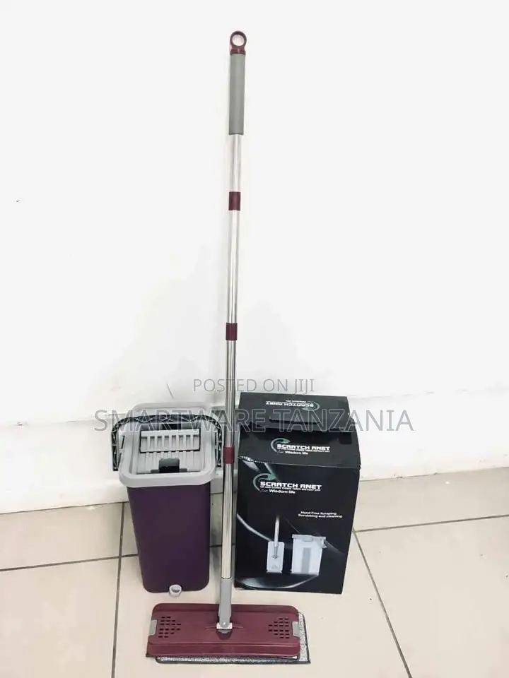 360° Hands-Free Squeeze Microfiber Flat Spin Mop System