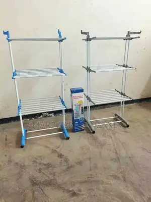Laundry Drying Stand With Adjustable Side Wings Space-Saving