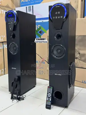 Ailyons Twin Tower Speakers With Mic
Remote Control