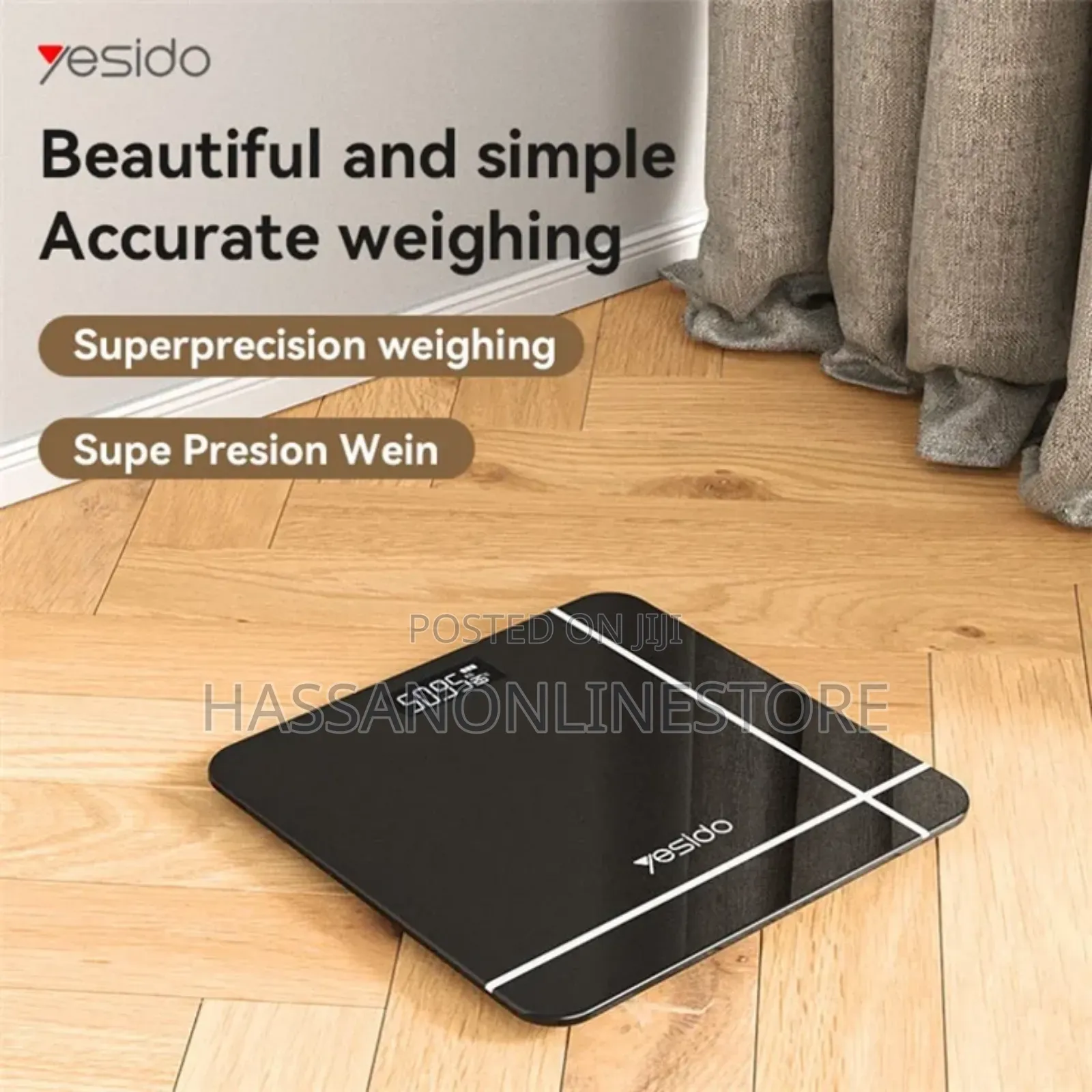 Yesido Mg09 Tempered Glass Digital Scale