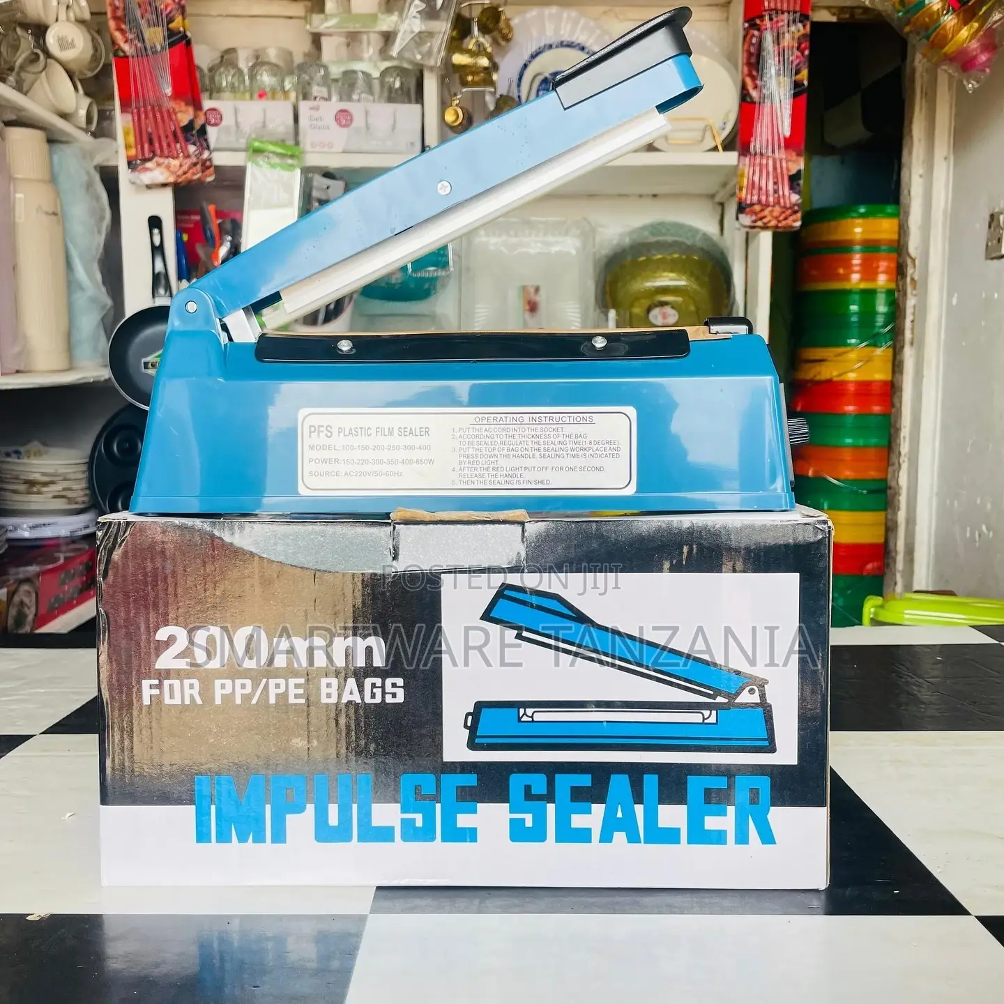 Impulse Plastic Bag Sealer, Manual Seal Food Packing Machine