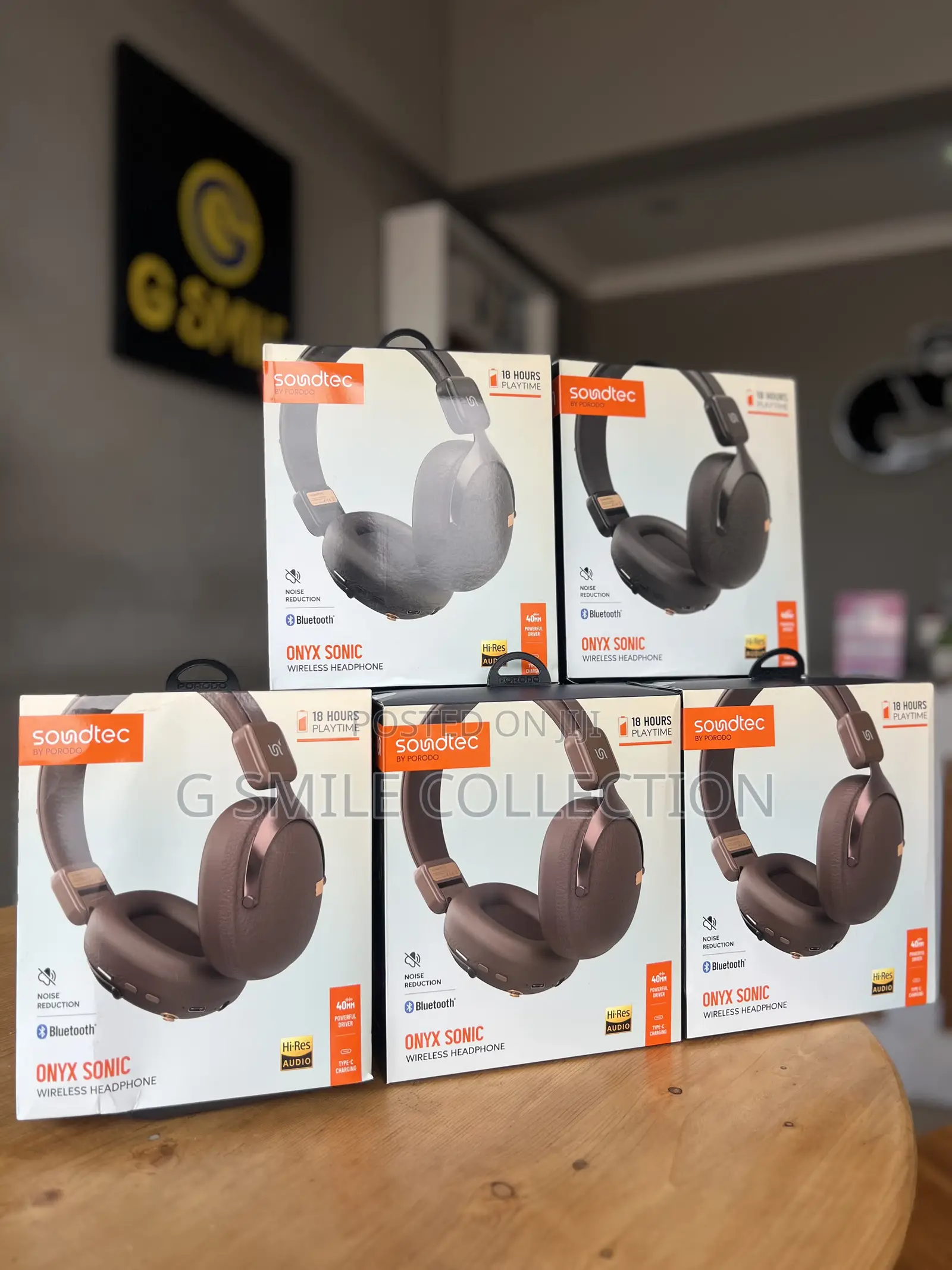 Porodo Soundtec Onyx Sonic Wireless Headphone