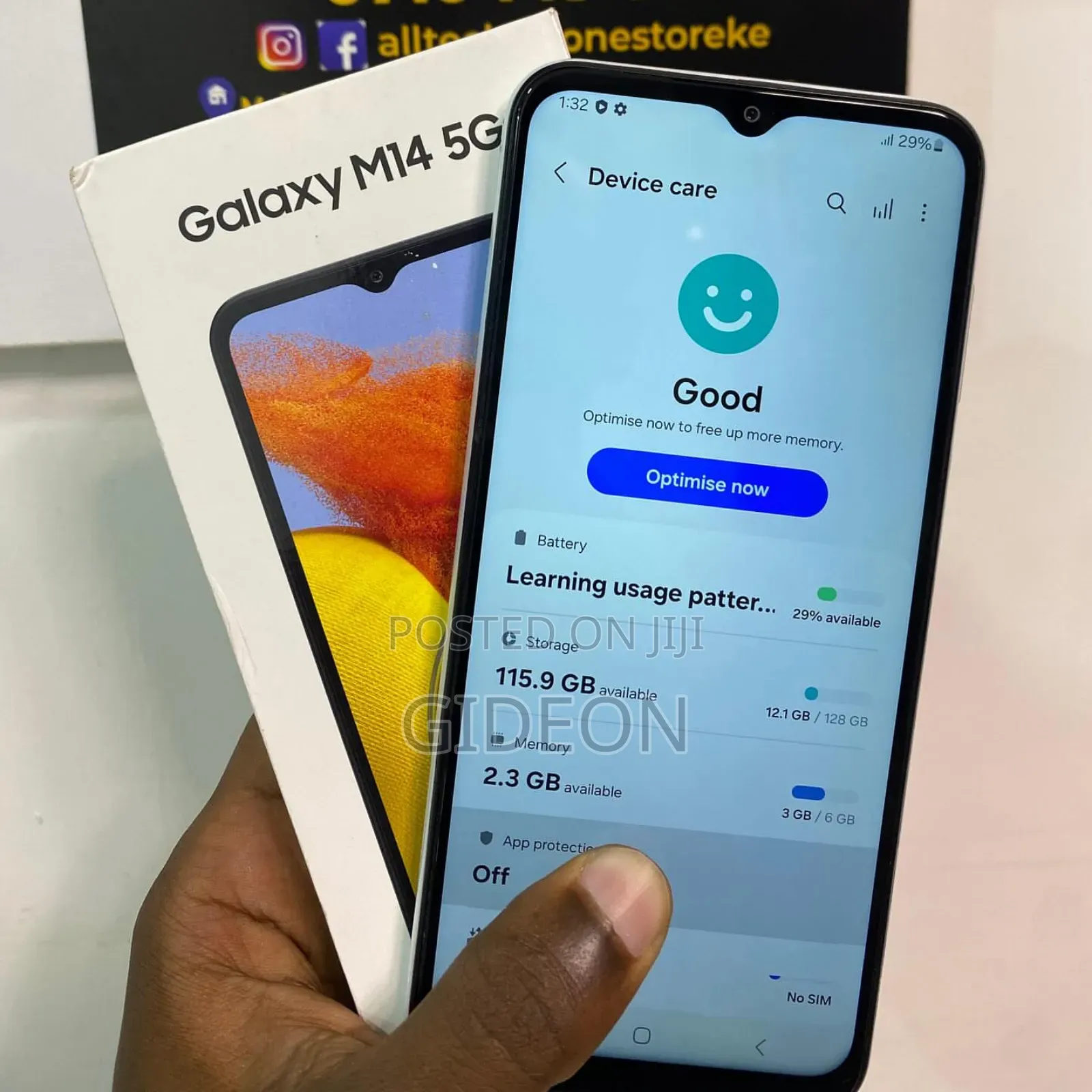 New Samsung Galaxy M14 128 GB Blue
