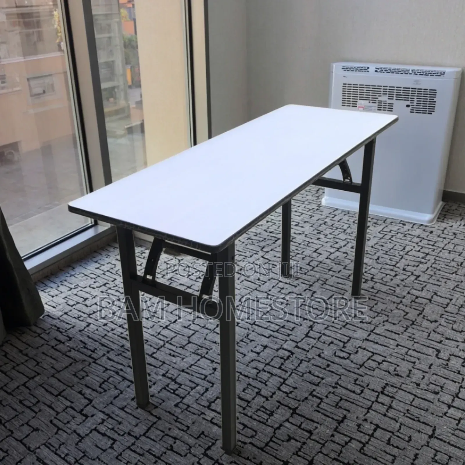 Foldable Metal Legs Table (120*60cm)