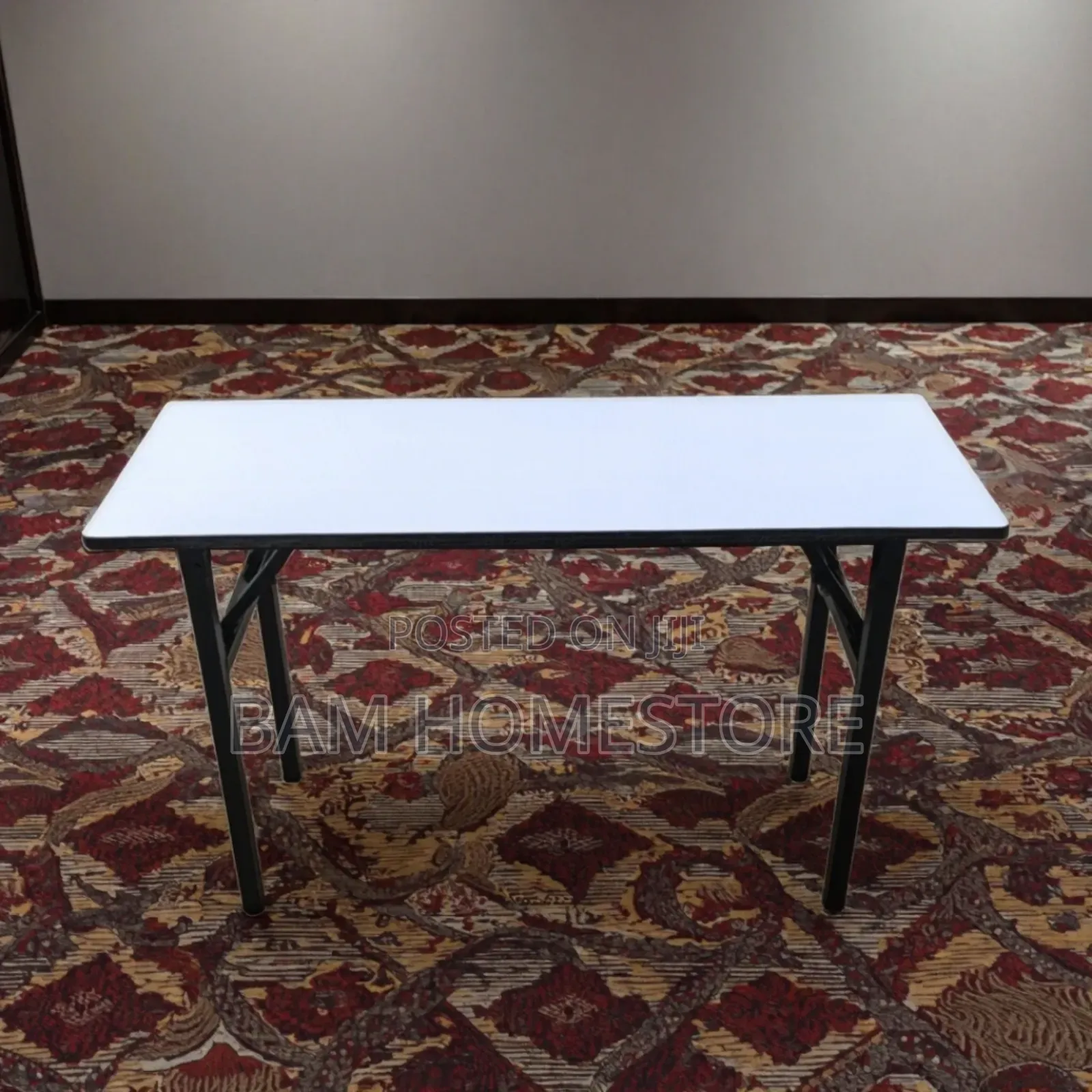 Foldable Metal Legs Table (120*60cm)