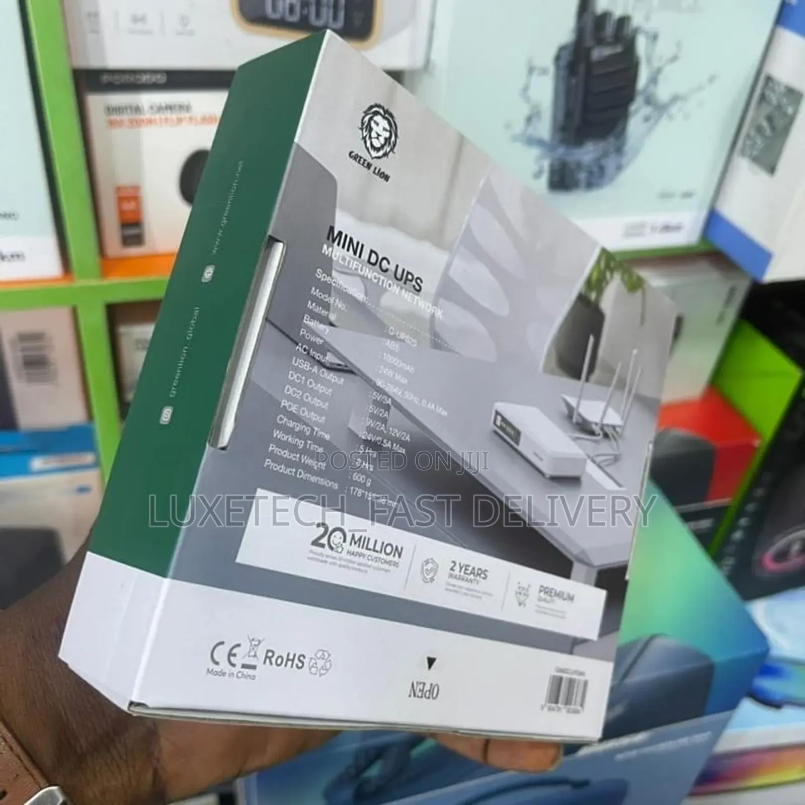 Green Lion Mini Dc Ups Multi-Functional Network Backup Power
