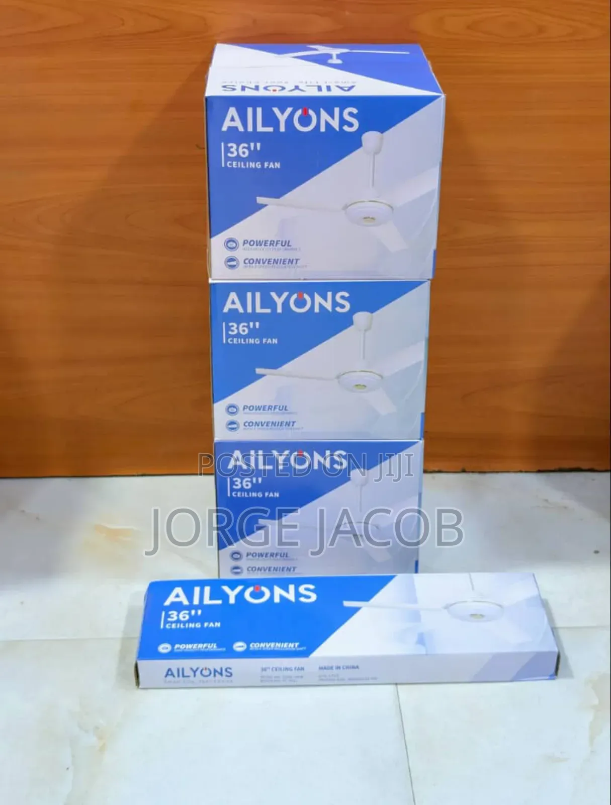 Ailyons 36" Ceiling Fans, as "Powerful" and "Convenient."