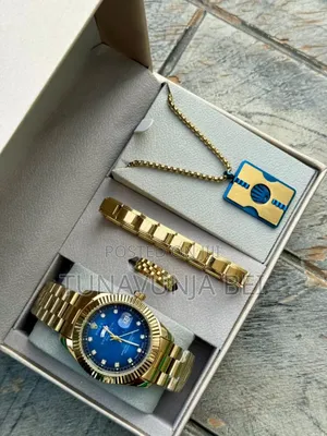 Men Full Set / Watch + Blacelets + Ring + Chain