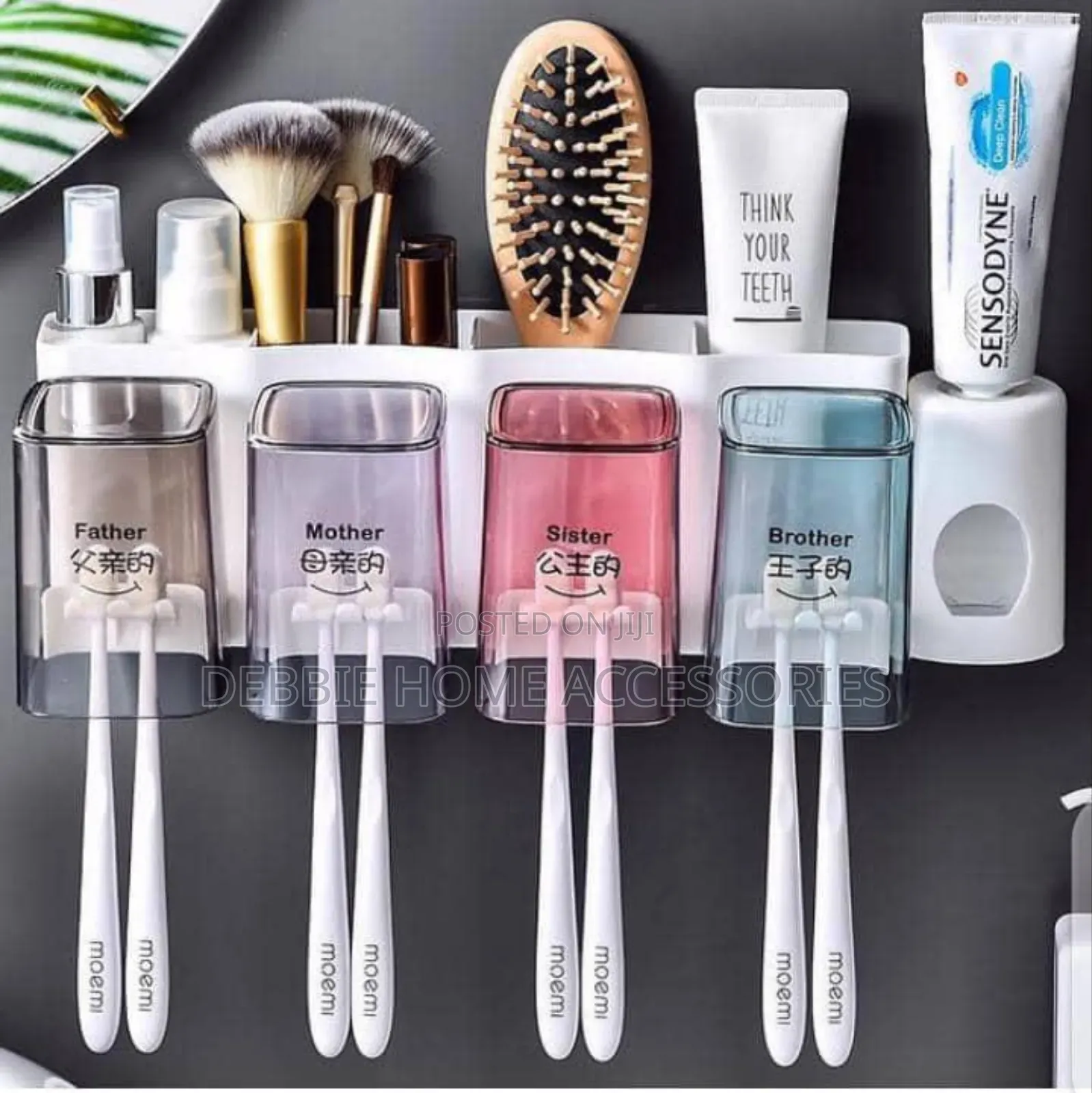 Family Pack Toothbrush and Toothpaste Holder