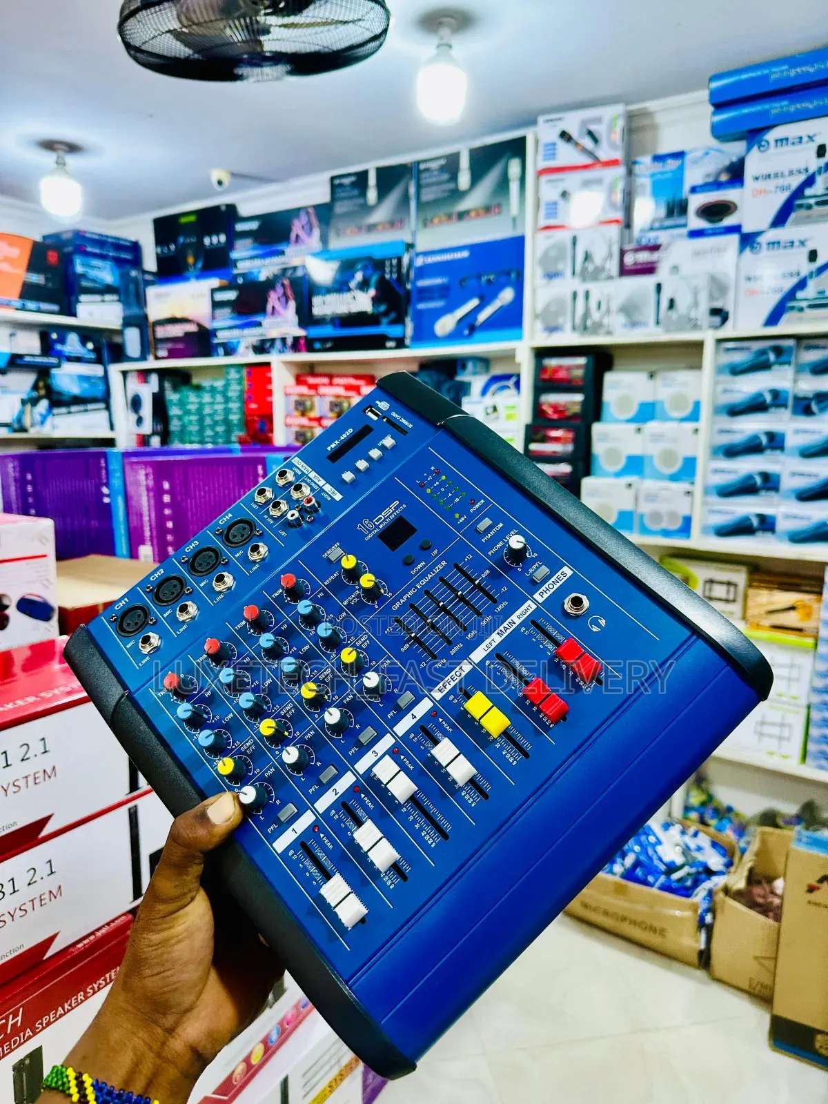 4 Channel Powered Mixer