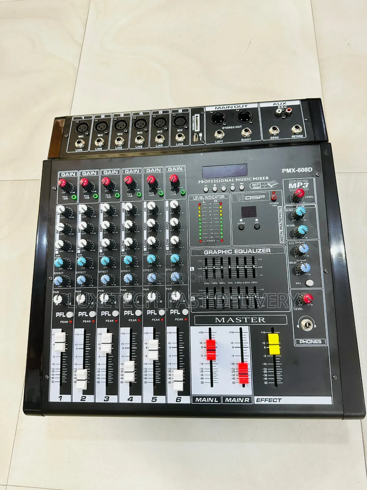 Professional Music Powered Mixer 6 Channels