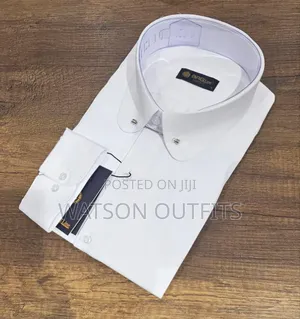 Men's BRG Line Shirts With Long Collars and Pin