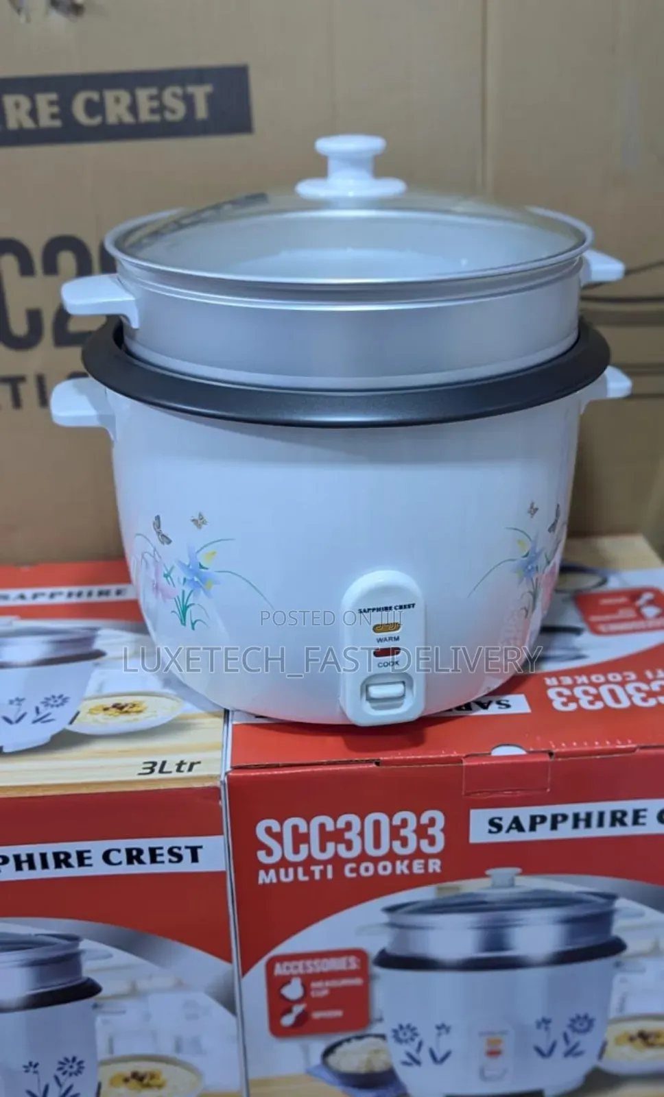 Sapphire Crest 3-Liter Electric Rice Cooker