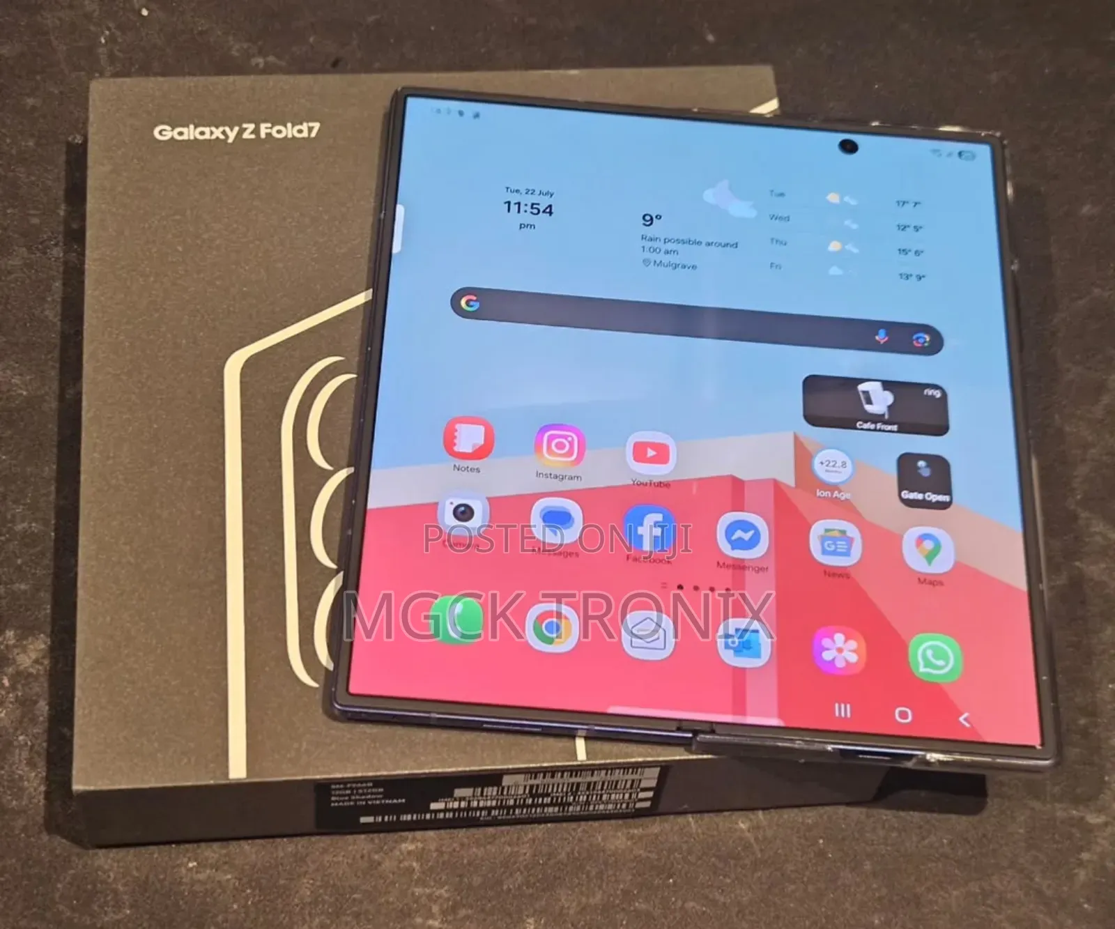 New Samsung Galaxy Z Fold7 256 GB Black