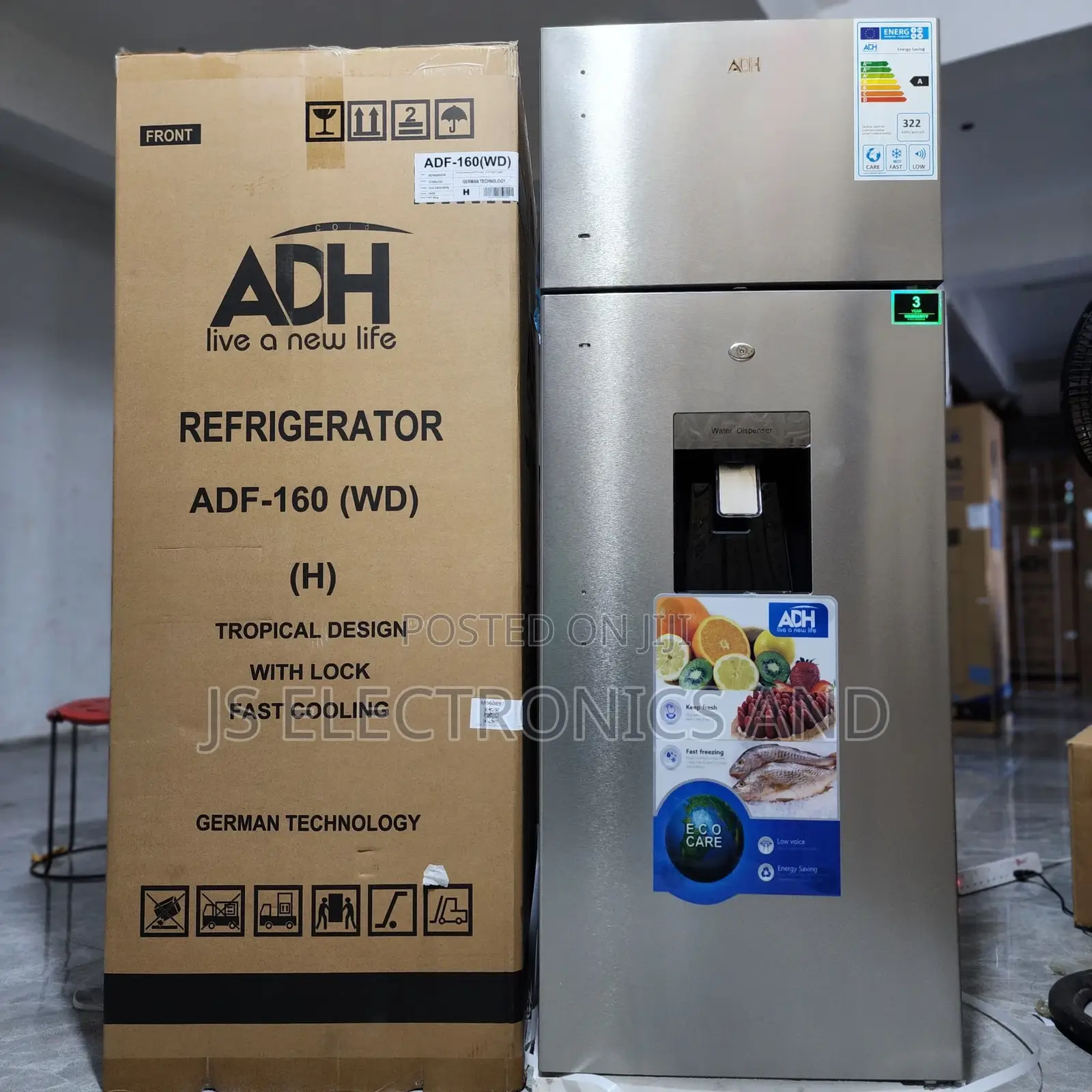 Punguzo La Bei Adh Fridge 276l 2 Doors Water Dispenser Imara