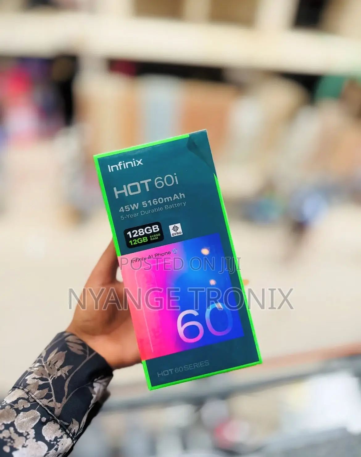 New Infinix Hot 60i 128 GB Gold