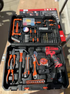124pcs Toolbox Set Brand New Edon Brand With Drill Volt12