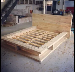 Bed Wood Simple Pine