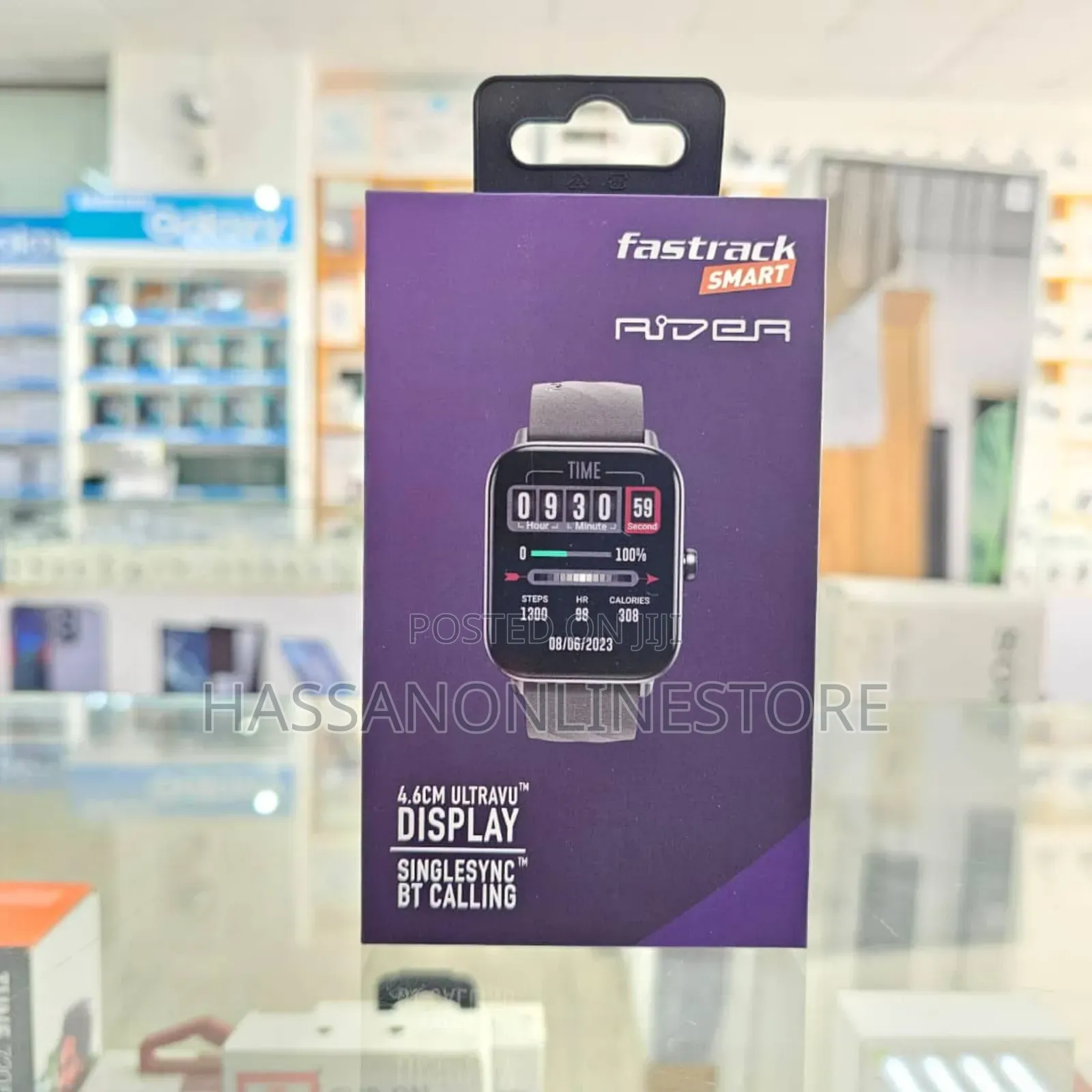 Fastrack Smartwatch Rider Black Case Black Strap