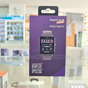 Fastrack Smartwatch Rider Black Case Black Strap