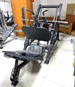 2-in-1 Leg Press Hack Squat Machine