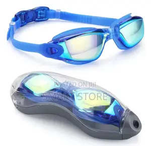 Swimming Goggles With Earplugs Anti-Fog Electroplated Lens
