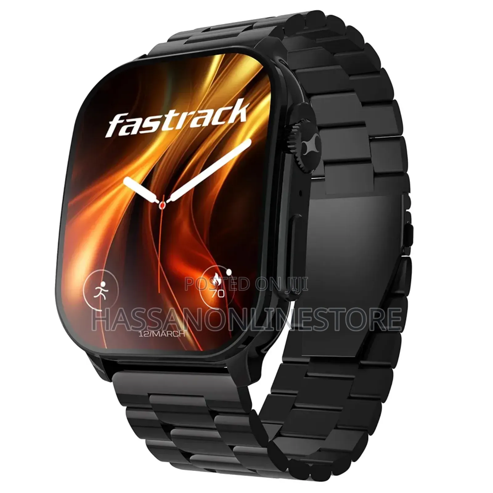 Fastrack Smartwatch Horizons1 Model 38166nm01 Black Metal