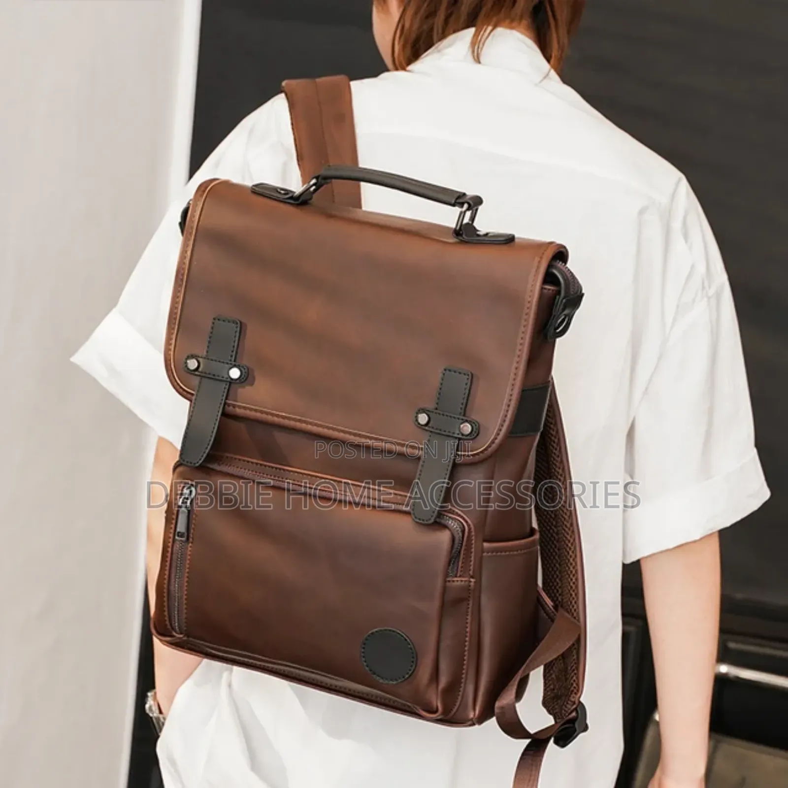 Backpack Pu Leather Bag Unisex